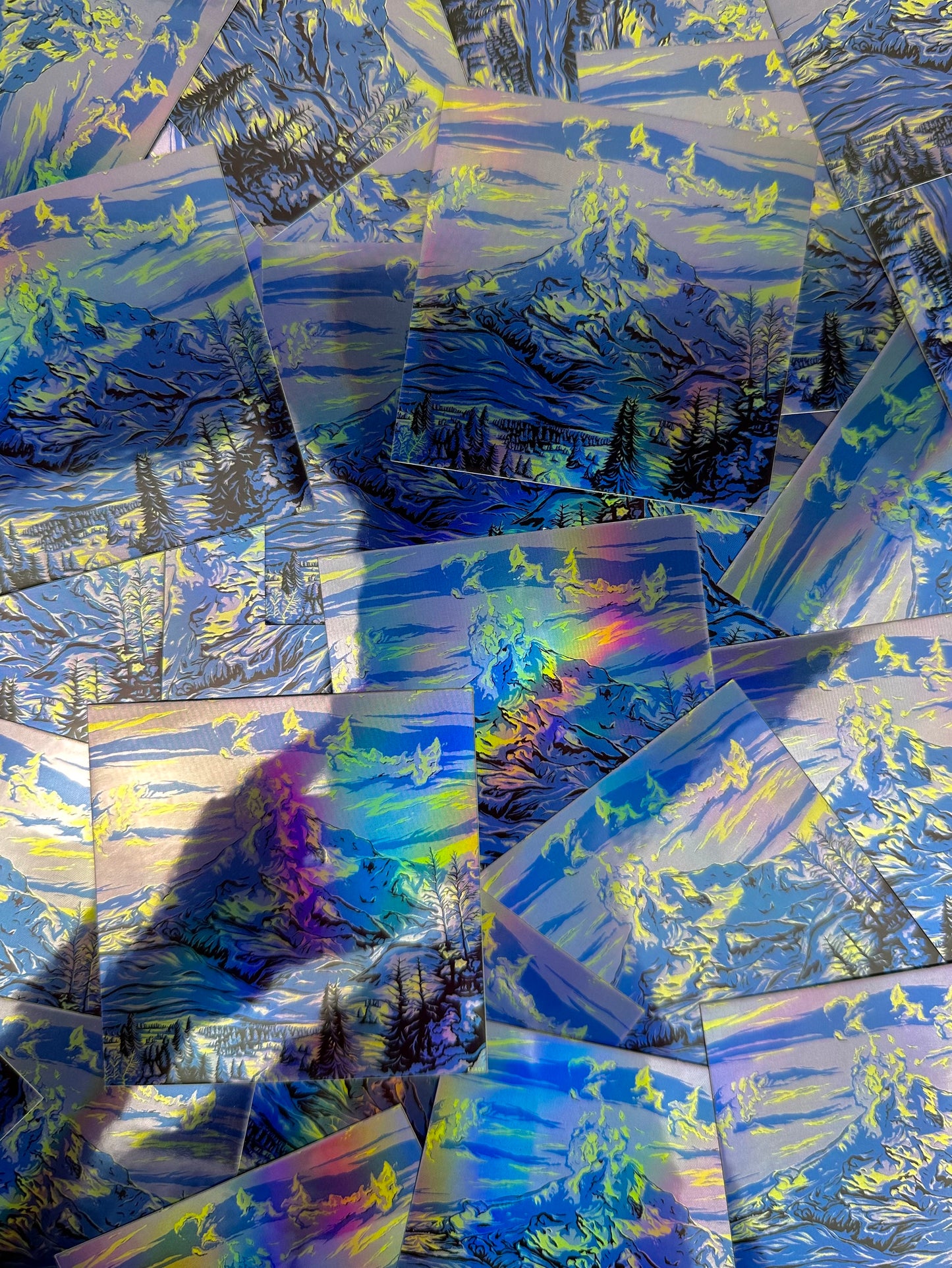 Mt Hood Holographic Sticker