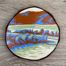 Load image into Gallery viewer, Hand Painted Scenic Wooden Coaster
