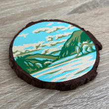 Load image into Gallery viewer, Hand Painted Scenic Wooden Coaster
