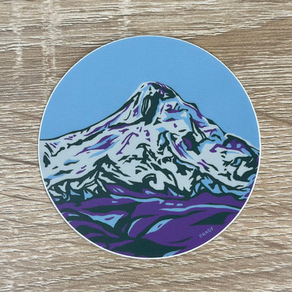 Mt Hood Circle Sticker