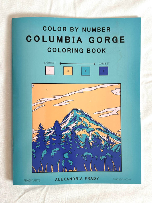 Columbia Gorge Color By Number - Coloring Book