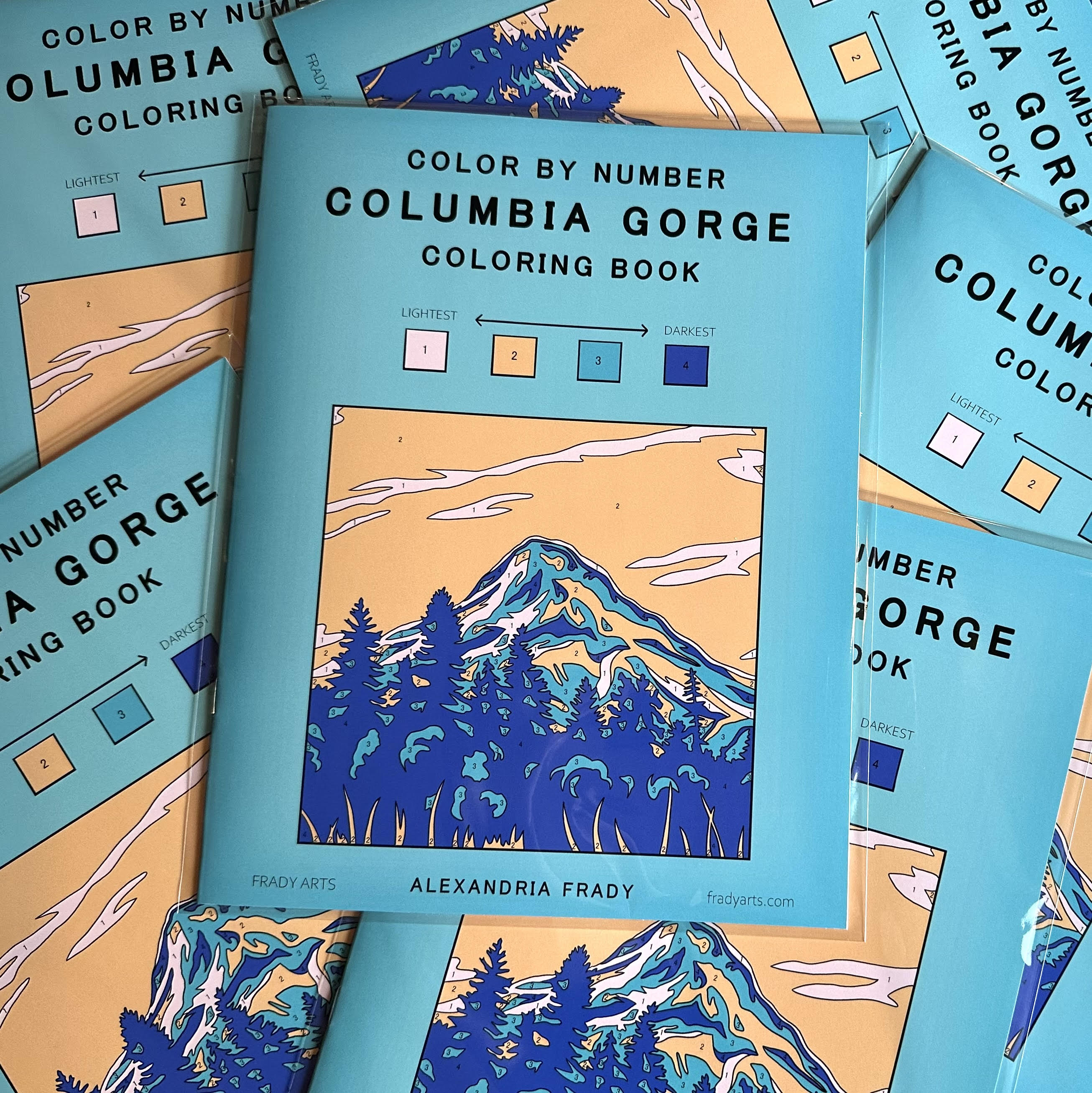 Columbia Gorge Color By Number - Coloring Book – Frady Arts