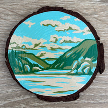 Load image into Gallery viewer, Hand Painted Scenic Wooden Coaster
