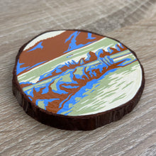 Load image into Gallery viewer, Hand Painted Scenic Wooden Coaster
