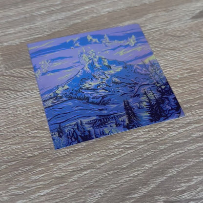 Mt Hood Holographic Sticker