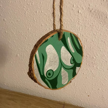 Load and play video in Gallery viewer, Hand Painted Nude Wooden Ornament
