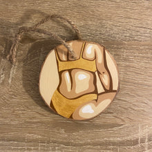 Load image into Gallery viewer, Hand Painted Nude Wooden Ornament
